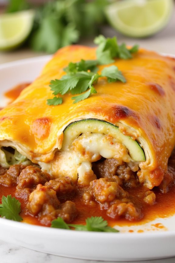 zucchini enchiladas low carb delight