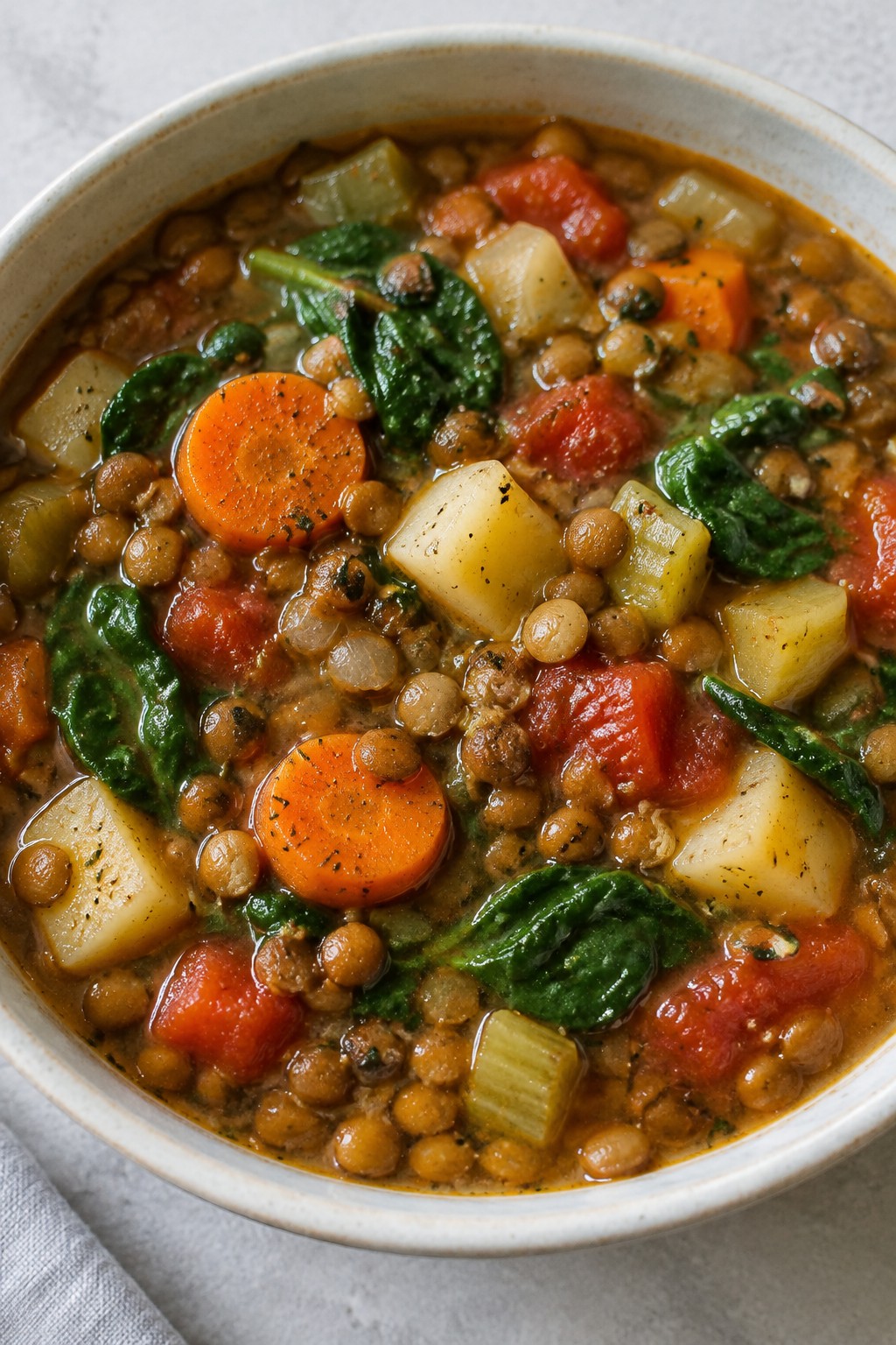 Hearty Lentil Vegetable Soup