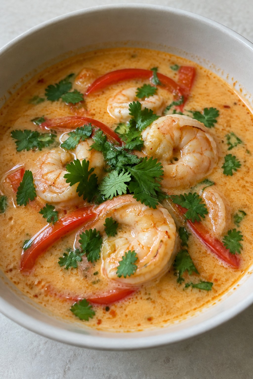 Thai Coconut Shrimp Soup