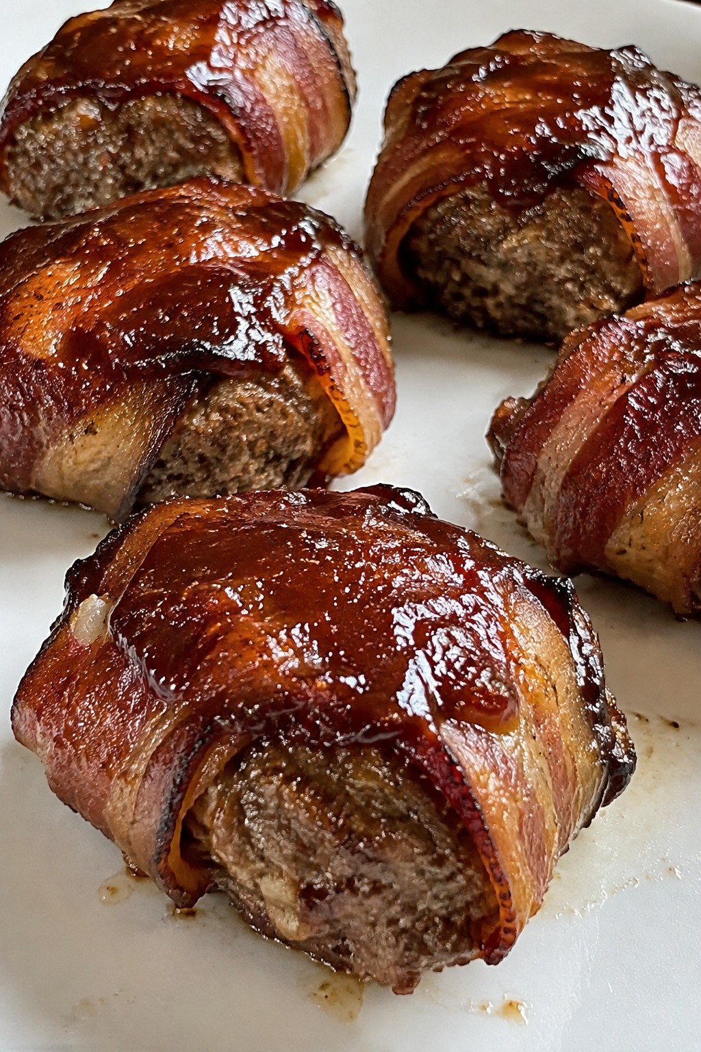BBQ Bacon-Wrapped Mini Meatloaves
