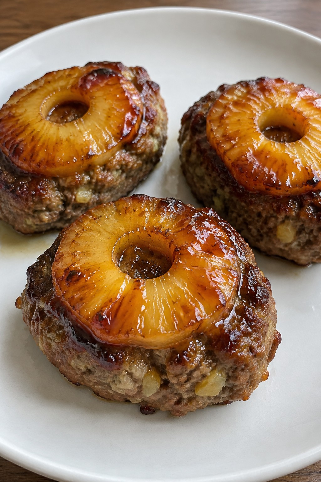 Teriyaki Pineapple Mini Meatloaves