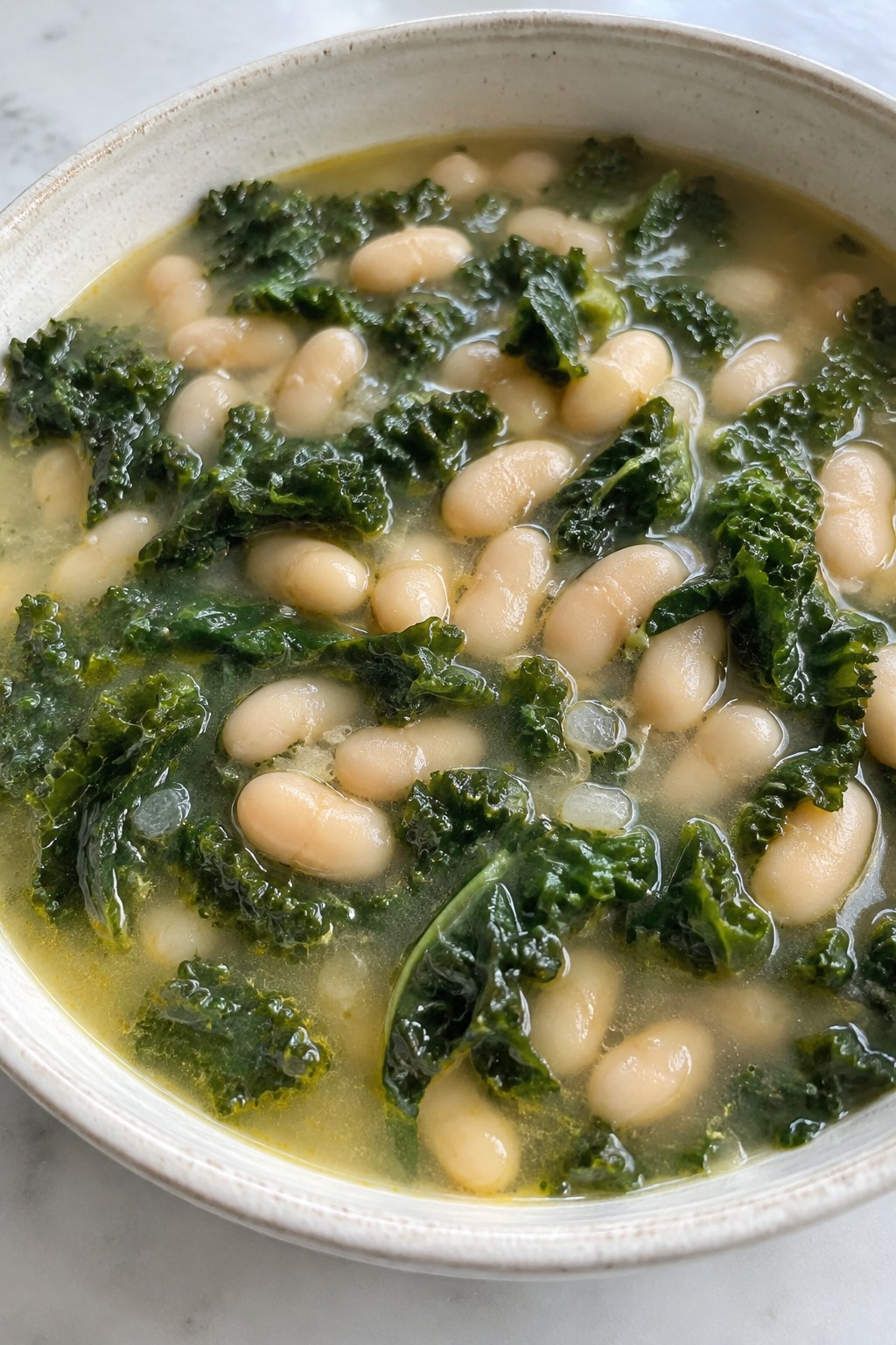 Lemony Kale and White Bean Soup