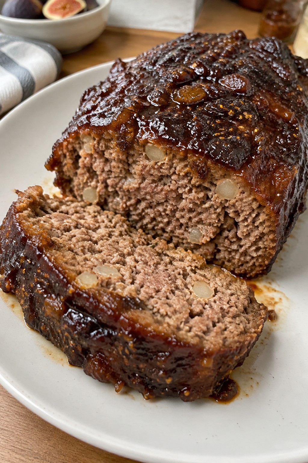 Fig Balsamic Brown Sugar Meatloaf