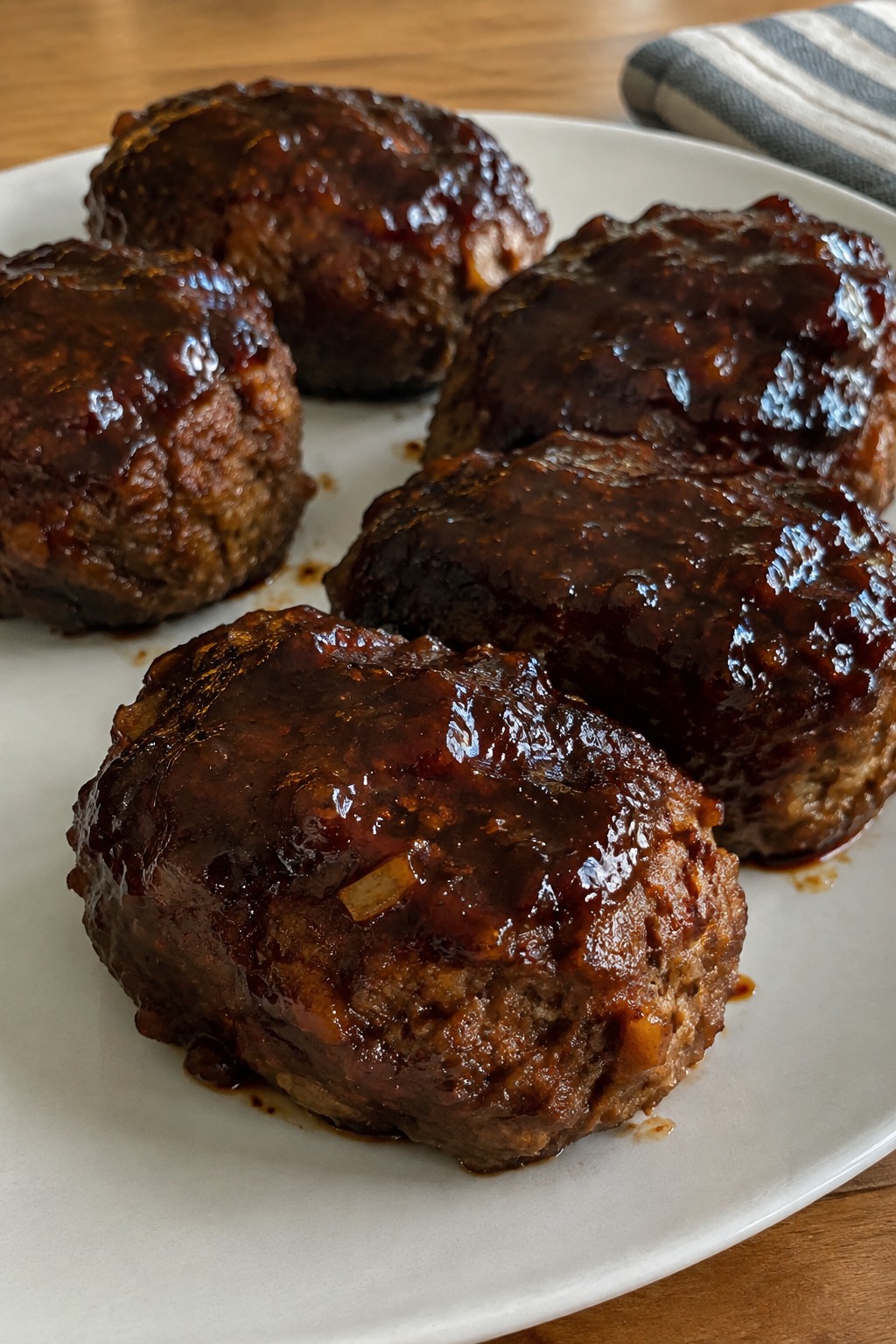 Mini Venison Meatloafs with Coffee Ancho Chile Glaze and Smoked Paprika