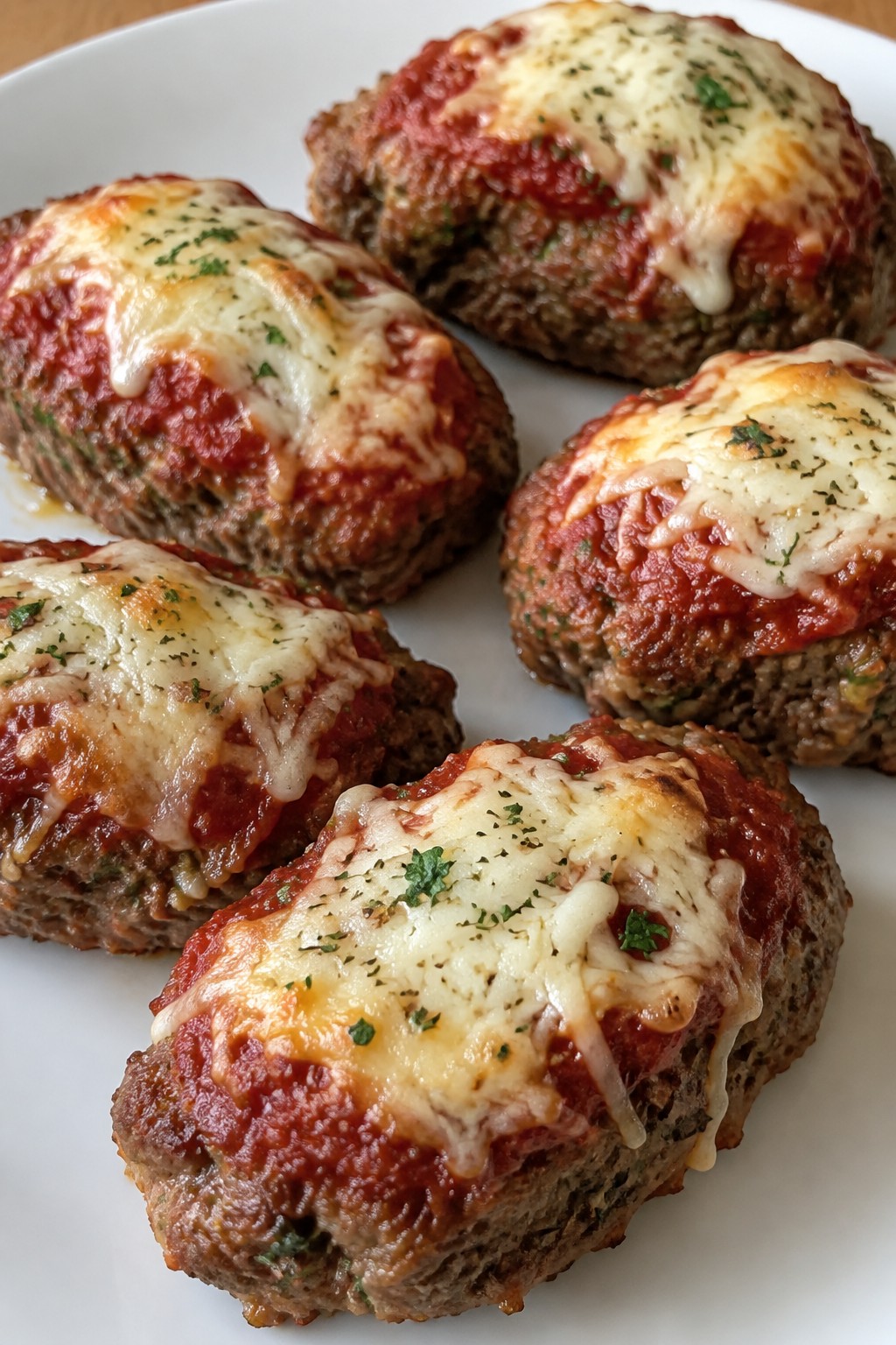 Mini Italian Herb Meatloaves with Marinara