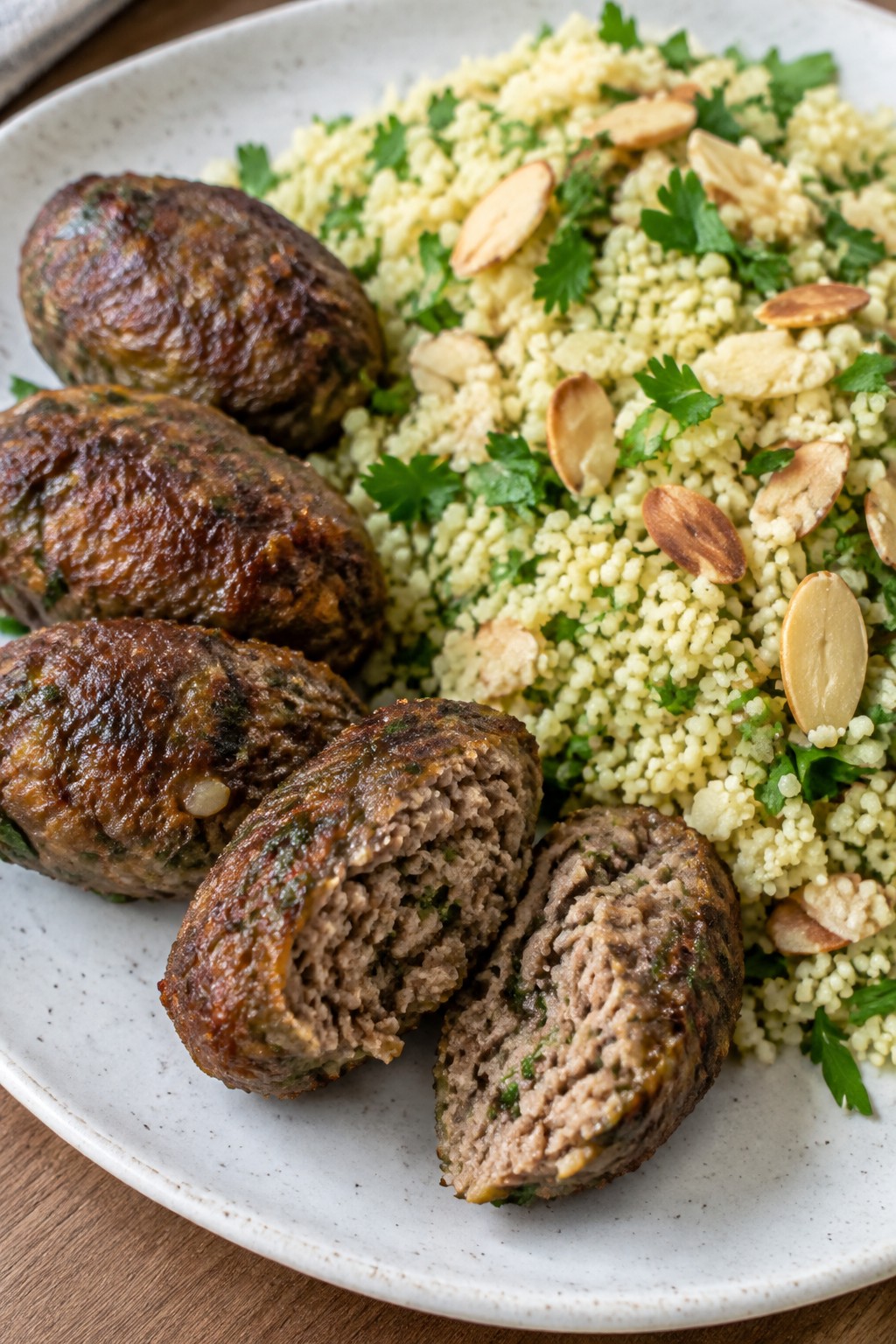 Mini Moroccan Spiced Meatloaves with Couscous