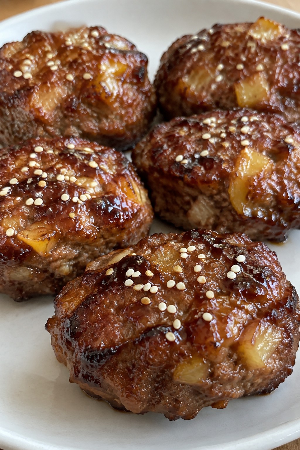 Mini Teriyaki Pineapple Meatloaves