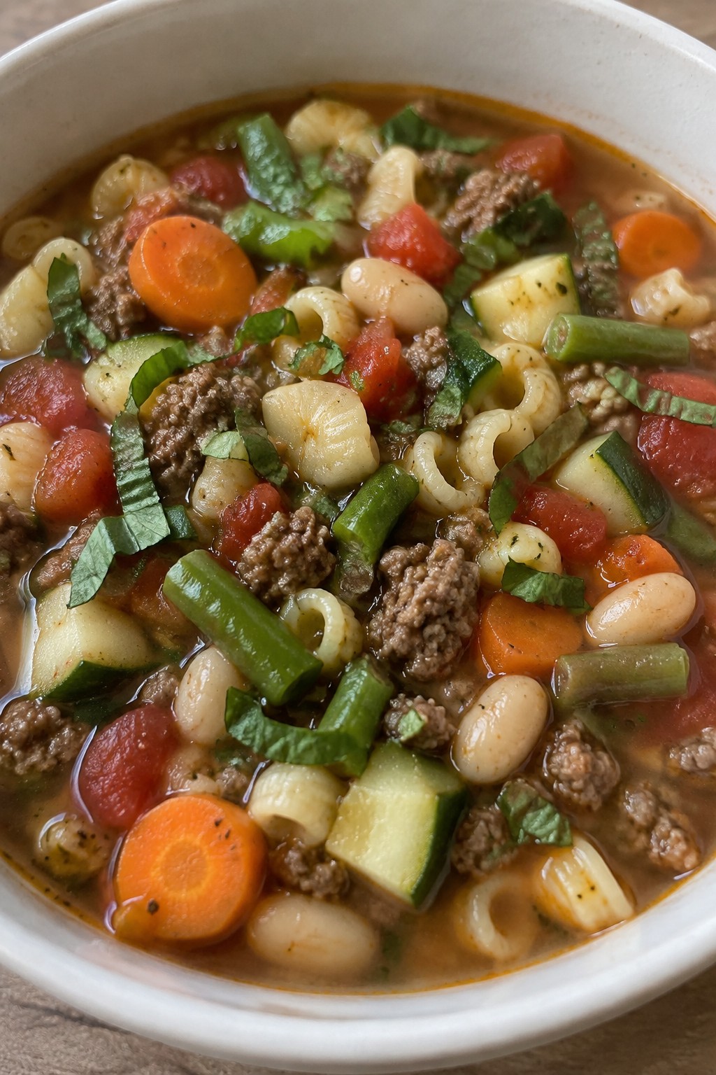 Beef Minestrone with Seasonal Vegetables