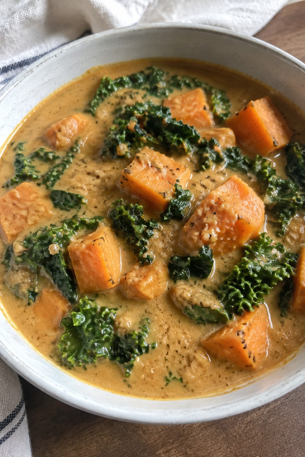 Sweet Potato Peanut Stew with Kale