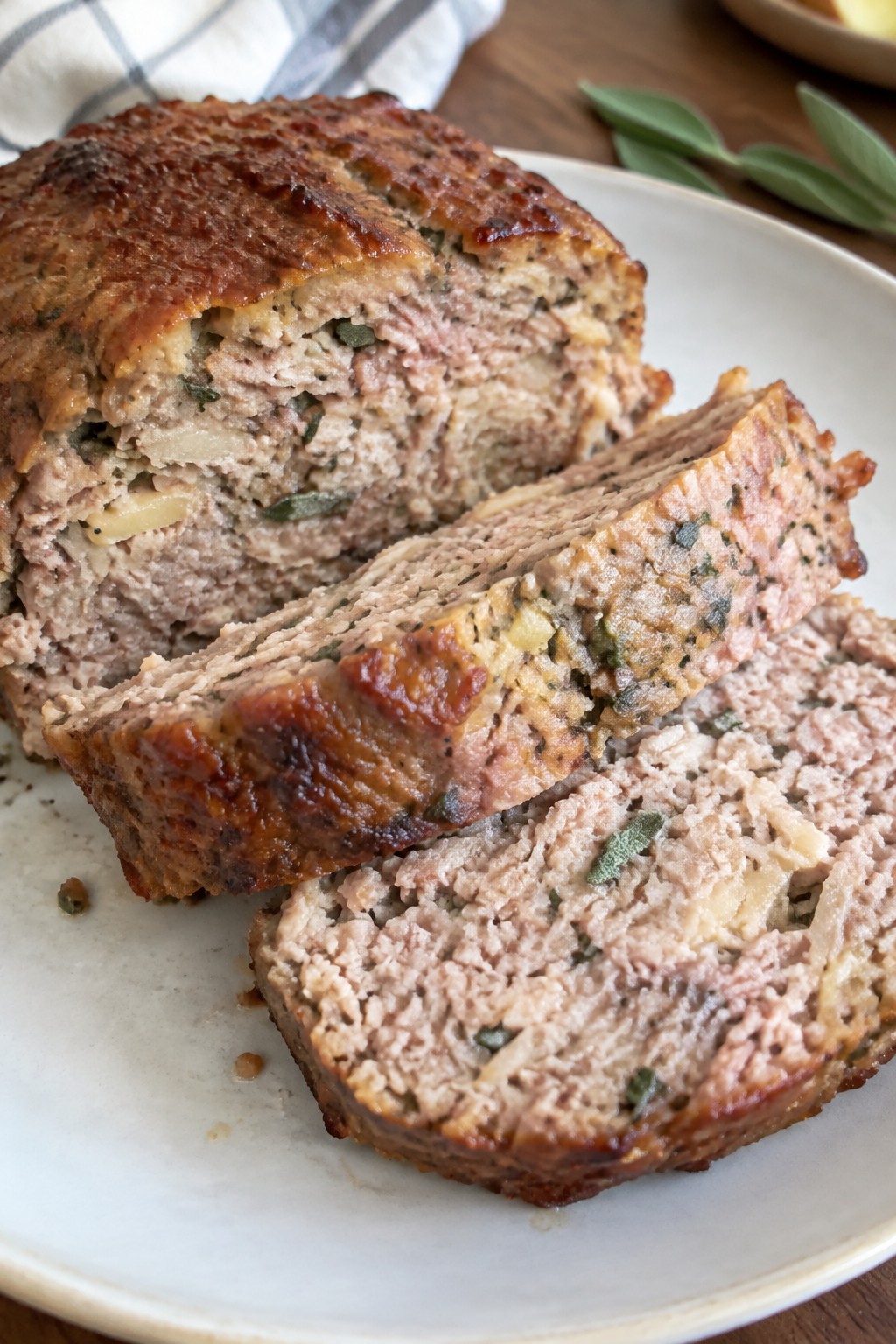 Apple Sage Pork Meatloaf
