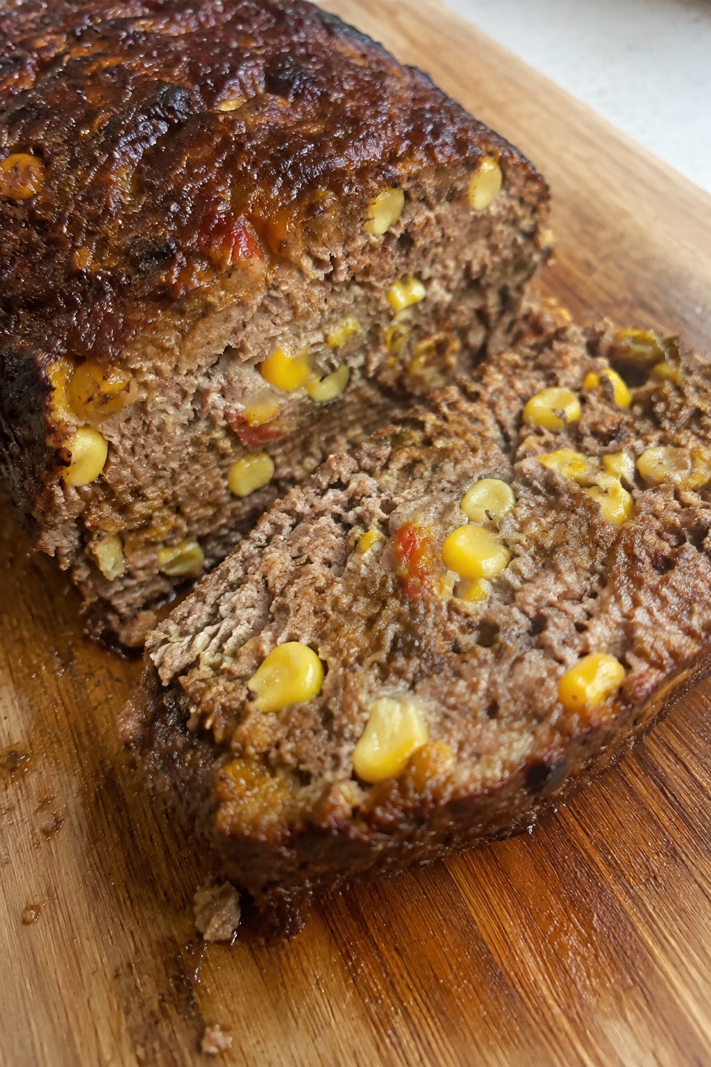 Mexican Chipotle Beef and Corn Meatloaf