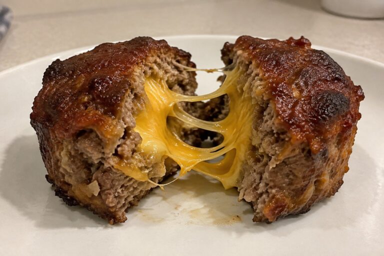 14 Cheesy Mini Meatloaf Recipes With Melty Cheese-Filled Centers