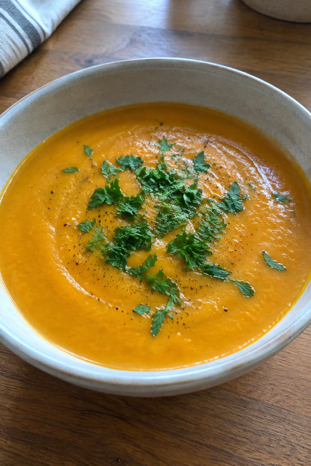Roasted Butternut Squash and Ginger Soup